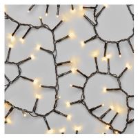 LED vánoční řetěz – ježek, 6 m, venkovní i vnitřní, teplá bílá, časovač (6)