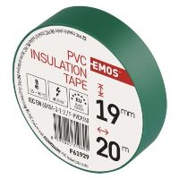 Izolační páska PVC 19mm / 20m zelená (4)