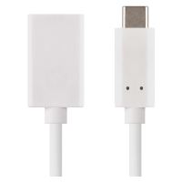 Datový OTG kabel USB-A 3.0 / USB-C 3.0  s funkcí redukce, 15 cm, bílý (1)
