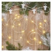 LED vánoční nano řetěz – rampouchy, 2,9 m, venkovní i vnitřní, teplá bílá, programy (4)