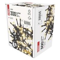 LED vánoční řetěz – ježek, 6 m, venkovní i vnitřní, teplá bílá, časovač (1)