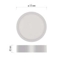 LED přisazené svítidlo NEXXO, kruhové, bílé, 12,5W, neutrální bílá (3)