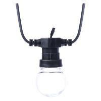 LED světelný řetěz – 10x párty žárovky čiré, 5 m, venkovní i vnitřní, teplá bílá (10)