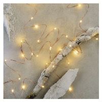 LED vánoční nano řetěz měděný, 10 m, venkovní i vnitřní, teplá bílá, časovač (5)