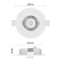 LED bodové svítidlo SIMMI bílé, kruh 5W neutrální bílá (3)