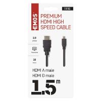 HDMI 2.0 high speed kabel A vidlice – D vidlice 1,5 m (2)