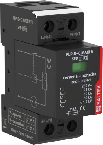 SALTEK Svodič I+II FLP-MAXI V/1 bleskových proudů, kombinovaný