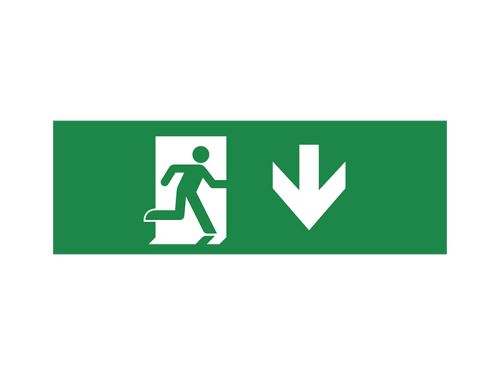 PANLUX Piktogram 240x75 šipka dolů