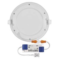 LED vestavné svítidlo NEXXO, kruhové, bílé, 12,5W, teplá bílá (10)