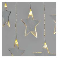 LED vánoční závěs – hvězdy, 45x84 cm, venkovní i vnitřní, teplá bílá (12)
