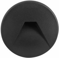 DECENTLY R2 Black 3W NW 90/160lm - Nástěnné vestavné LED svítidlo