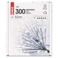 LED světelný řetěz - svítící trsy, nano, 5,2 m, vnitřní, studená bílá, časovač (9)