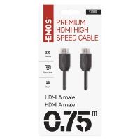 HDMI 2.0 high speed kabel A vidlice – A vidlice 0,75 m (2)