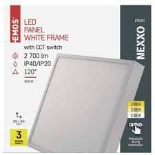 LED přisazené svítidlo NEXXO, čtvercové, bílé, 28,5W, se změnou CCT