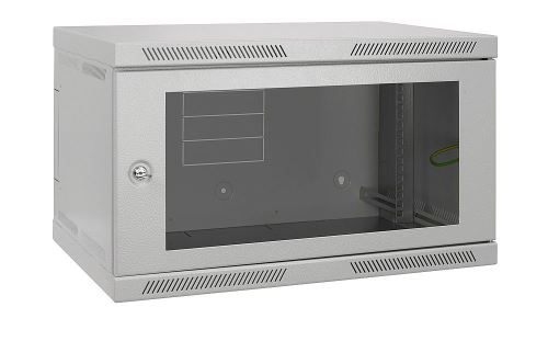 SOLARIX Rozvaděč SENSA 6U 400mm, nástěnný 19", dveře sklo