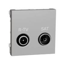 Zásuvka Unica TV-R/SAT indiv. 2dB alumin (1)