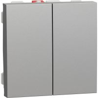 Unica Přepínač sériový řazení 5, Aluminium SCHNEIDER NU321130 Unica Přepínač sériový řazení 5, Aluminium SCHNEIDER NU321130