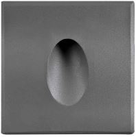 DECENTLY IP44 S1 Black 1,5W CCT 40/75lm - Nástěnné vestavné LED svítidlo