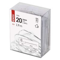 LED vánoční nano řetěz, 1,9 m, 2x AA, vnitřní, studená bílá, časovač (1)
