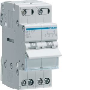 HAGER Přepínač SFT225 25A 2P I-0-II