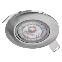 LED bodové svítidlo SIMMI stříbrné, kruh 5W teplá bílá (7)