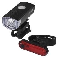 LED přední + zadní nabíjecí svítilna na kolo P3923, 90 lm (15)