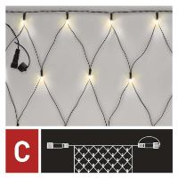 Standard LED spojovací vánoční řetěz – síť, 1,5x2 m, venkovní, teplá bílá (9)