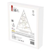 LED dekorace – svítící stromeček s ozdobami, 40 cm, 2x AA, vnitřní, teplá bílá, časovač (2)