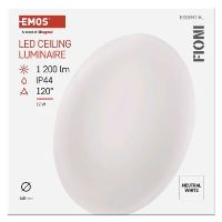 LED přisazené svítidlo FIONI, kruhové bílé 12W neutrální b., IP44 (7)