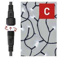 Standard LED spojovací vánoční řetěz, 5 m, venkovní i vnitřní, studená bílá (7)