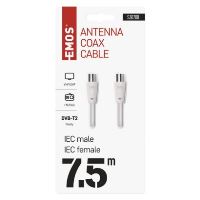 Anténní koaxiální kabel stíněný 7,5m – rovné vidlice (2)