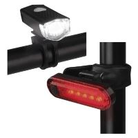 LED přední + zadní nabíjecí svítilna na kolo P3923, 90 lm (11)