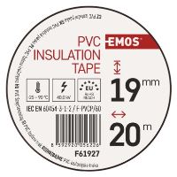 Izolační páska PVC 19mm / 20m hnědá (3)