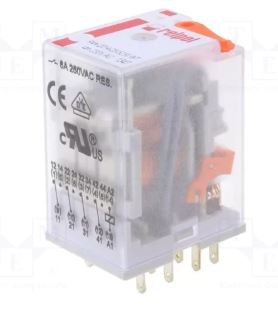 Relé: elektromagnetické; 4PDT; Ucívky: 230VAC; Ikontaktů max: 6A