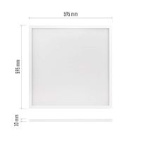 LED panel MAXXO 60×60, čtvercový vestavný bílý, 36W neutr. b. UGR (3)