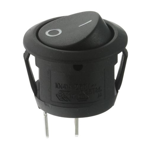Kolébkový spínač do panelu spínací 1-pólový ON-OFF 10A/250V AC