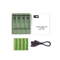 Nabíječka baterií GP Everyday B421 + 4× AA ReCyko 2700 + USB (13)