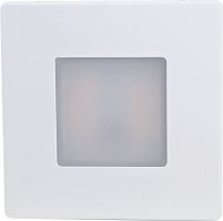 DECENTLY IP44 White 1.7W NW 100/160lm - Nástěnné vestavné LED svítidlo