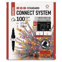 Standard LED spojovací řetěz pulzující – rampouchy, 2,5 m, venkovní, červená/vintage (11)