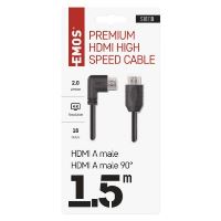 HDMI 2.0 high speed kabel A vidlice - A vidlice 90° 1,5 m (2)