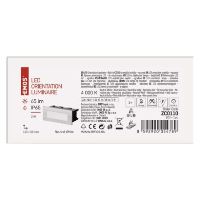 LED orientační vestavné svítidlo AMAL 123×53 1,5W neutr.bílá,IP65 (4)
