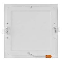 LED vestavné svítidlo NEXXO, čtvercové, bílé, 18W, teplá bílá (5)
