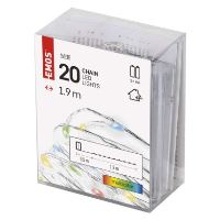 LED vánoční nano řetěz, 1,9 m, 2x AA, vnitřní, multicolor, časovač (1)