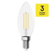 LED žárovka Filament svíčka / E14 / 3,4 W (40 W) / 470 lm / teplá bílá (2)